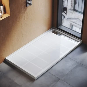 SUNNY SHOWER Shower Base Right Drain With Stainless Steel Cover Single Threshold - Picture 1 of 11