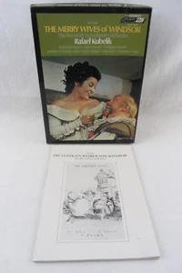3x Cassette Box Set w/Book - Merry Wives of Windsor Rafael Kubelik OSA5-13127 - Picture 1 of 4