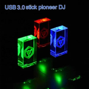 PIONEER DJ Crystal USB 3.0 Flash Drive 16GB-256GB Storage Car Music LED Pendrive - Picture 1 of 9