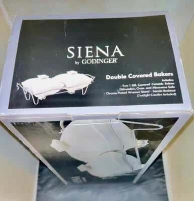 Siena Double Covered Bakers Porcelain Ceramic By Godinger - Image 1 of 2