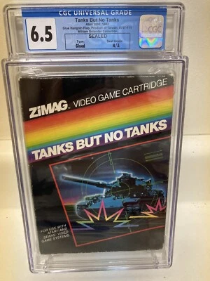 New Tanks but No Tanks Game Atari 2600 Sealed Blk Box Rare Cgc 6.5 Nes Wata VGA - Image 1 of 4