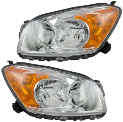 DEPO Headlight Housing Set For 2009-2012 Toyota RAV4 Driver & Passenger Side - Изображение 1 из 3