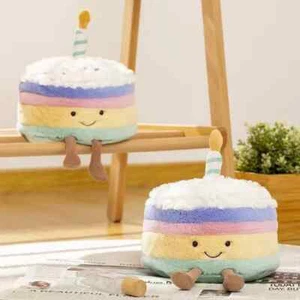 Jelly Cat Birthday Cake Plush Toy Doll Cute and Fun Girlfriend Holiday Gift - Picture 1 of 6