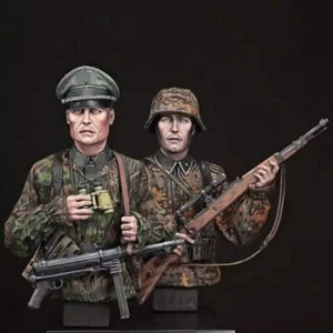 Kit Modelo Resina 1/12 BUSTO Soldados Alemanes Infantería Patrulla Segunda Guerra Mundial Sin Pintar - Imagen 1 de 2