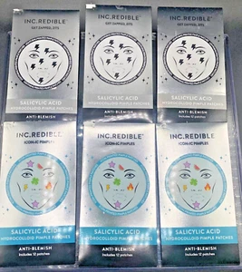(6 Pack) INC.REDIBLE Blemish Patches - Salicylic Acid - 12 Patches Each Pack - Picture 1 of 5