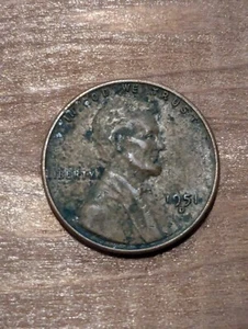 1951 Lincoln No Mint Mark Wheat Penny 1 Cent “L” On Rim & "W" Out Of Line Rare - Picture 1 of 3