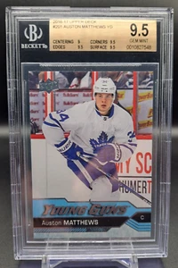 2016-17 AUSTON MATTHEWS Upper Deck Young Guns #201 Rookie BGS 9.5 Gem Mint UD RC - Picture 1 of 3