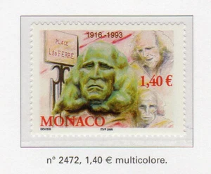 Monaco 2004 Y&TN°2472 musique Léo Ferré timbre neuf MNH /Almo1 - Picture 1 of 1