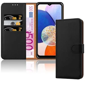 For Samsung Galaxy A24 4G Phone Case Leather Wallet Flip Folio Stand View Cover - Picture 1 of 58