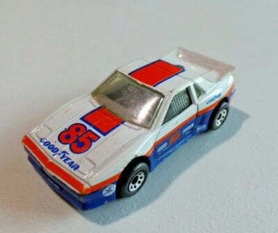 Matchbox Pontiac Fiero White 1985 Goodyear Made in Macau 1:56 Scale - Image 1 of 4