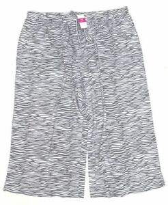 FRESH PRODUCE 1X Gray & White $50 WAVES Jersey Beach Lounge Pants NWT New 1X