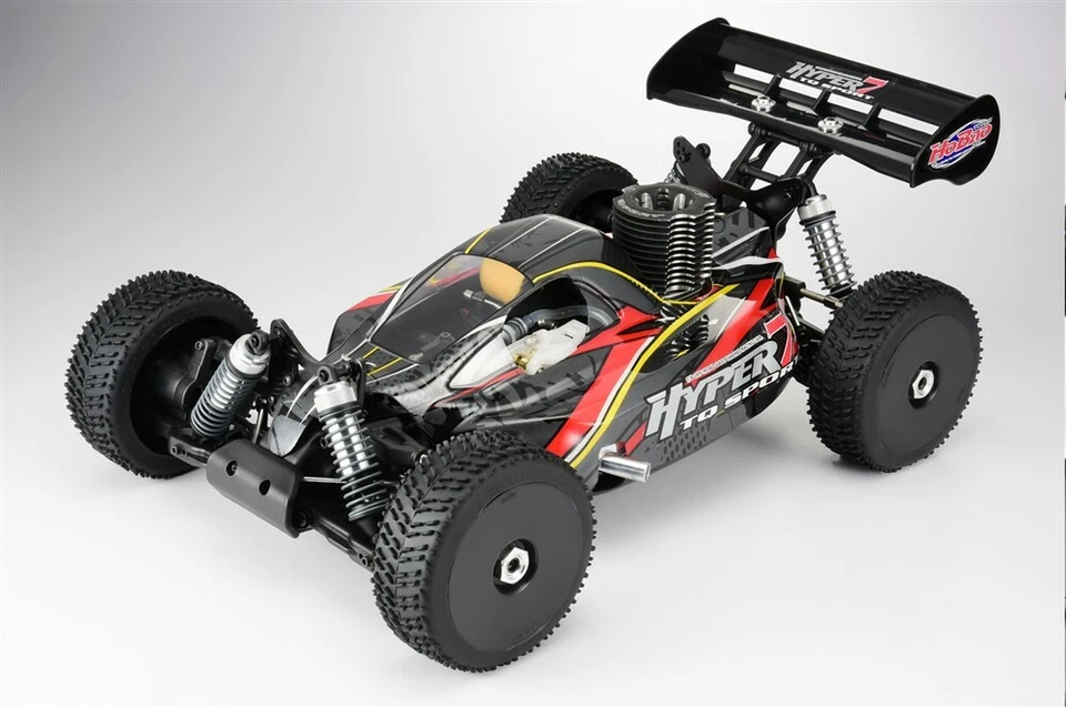 Hobao HYPER 7 TQ 1/8 Buggy Nitro RTR w/28 Turbo Engine (Gray Body) - Image 1 of 1
