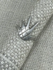 Anillo de mano de plata mexicana vintage talla M 925 - Imagen 1 de 16