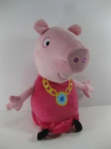 PEPPA PIG TALKING PRINCESS  Plush 11" Stuffed Animal Toy - No Crown WORKS GREAT - Picture 1 of 8