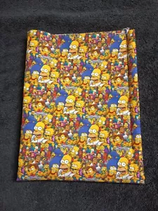 New The Simpsons Printed 100% Cotton Fabric 28x18 - Picture 1 of 3