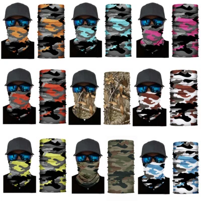 Hunting Face Shield Tube Mask Bandana Neck Scarf Headwear Mask Camo Nature Bush - image 1 of 2