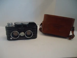 Cámara estéreo personal Sawyers USA View-Master con estuche de cuero RARA BEIGE - Imagen 1 de 7