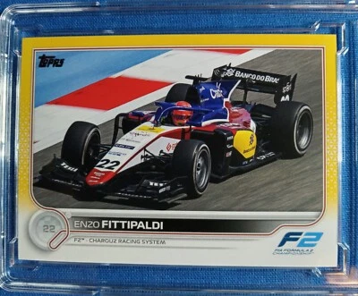 Enzo Fittipaldi /50 (RC) 2022 Topps Formula 1 (GOLD) #147 FIA F2 Championship - Image 1 of 3