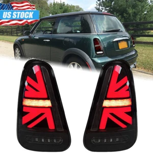 Smoke LED Rear Lamps Tail lights Park For 2002-2006 BMW Mini Cooper R50 R52 R53 - Foto 1 di 9