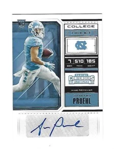 Austin Proehl 2018 Panini Contender Draft Pick Auto. RC.Cd. # 205 - Picture 1 of 2