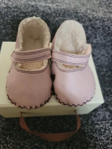 UGG Honey B Pink Leather Mary Jane Shoes BABY INFANT GIRLS Size: 2/3 - Picture 1 of 8