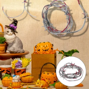 Wire Chain Props Barbed Wires Ornaments Decorative Halloween Decoration - Picture 1 of 12
