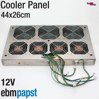 7x Fan Panel PAPST Type 4212/2H 3212 J/2N 12V Cooler Industry 120MM 90MM Top - Image 1 of 4