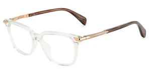 Rag & Bone Women's Transparent Light Green Square Eyeglass Frame RNB3055-01ED-16 - Picture 1 of 3