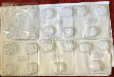 New Preowned Milky Way Molds soap chocolate CHAKRAS STAR SHAMROCK CELTIC FLOWER - Image 1 of 4