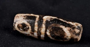 Mystic old pumtek  dzi/bhaisajyaguru/ ''evil eye'  bead with  reach patina #7805 - Picture 1 of 10