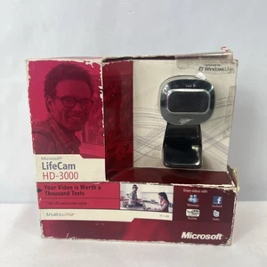 Microsoft LifeCam HD-3000 Web Cam 720p HD Widescreen Video PC•USB #1492 - NEW - Picture 1 of 7