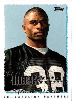 1995 Topps Tyrone Poole #234 Carolina Panthers Football Card - Image 1 of 2