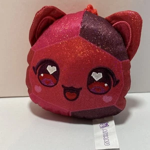 USED Aphmau MeeMeows Ruby Red Mystery Litter #4 Cat Bag Clip On Plush J3 - Picture 1 of 2