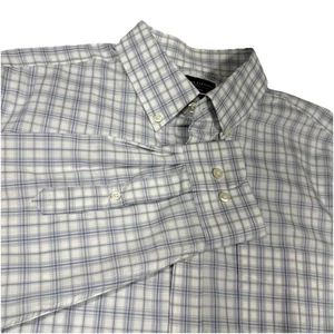 Camisa Charles Tyrwhitt Para Hombres L Gris Cuadros Sin Hierro Calce Ajustado Cuadros Abotonada - Imagen 1 de 9