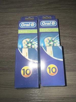 Oral-B Cross Action Electric Toothbrush Head Pack of 10 2 Packs - Image 1 of 4
