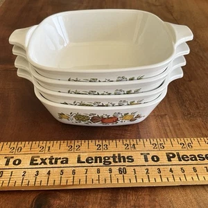 (4)  Vintage Corning Ware Spice Of Life 1 3/4 Cup P-41-B Small Casserole Dish  - Picture 1 of 9