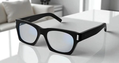 Gafas de sol unisex SAINT LAURENT SL 402 013 54 rectangulares negras grises brillantes 54 mm Foto 1 de 4