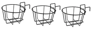 Over Deck Rail Planter Hanging Flower Pot Holder Balcony Plant Baskets, Black - Picture 1 of 7
