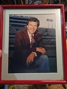 Jackie Sherrill Autographed Framed 8x10 Texas A&M Aggies Football Photo 1988 - Picture 1 of 12