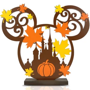 Fall Decorations Thanksgiving Indoor Decorations Mouse Wooden Centerpiece for... - Bild 1 von 6