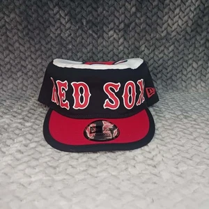 New Era Men's Boston Red Sox Navy Retro Painter Adjustable Hat MLB One Size - Picture 1 of 8
