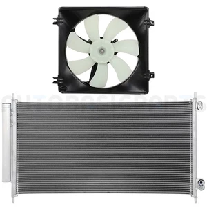 For 2008-2012 Honda Accord 3.5L Front Side Condenser & Cooling Fan Kit - Picture 1 of 11