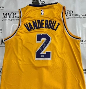 PSA/DNA authentisches Glas Vanderbilt Autogramm Gold Lakers großes Trikot - Bild 1 von 3