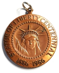 Freiheitsstatue Centennial Token Anhänger 1886-1986 The Commemorative Mint - Bild 1 von 5