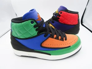 Air Jordan 2 Retro Rivals Mid Multi Patent Colors CT6244-600 Size Womens 7 Nike - Picture 1 of 8