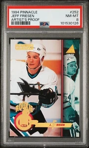 1994 Pinnacle Artist's Proof # 252 Jeff Friesen RC PSA 8 5242 - Picture 1 of 1