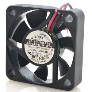 ADDA Fan AD0424HB-G70 Axial Fan DC 24V 0.09A 40*40*10MM 2-Wires Cooling Fan - Picture 1 of 4