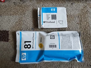 2018 Genuine HP 81 Yellow Printhead Cleaner C4953A DesignJet 5000 5500 New Seal - Afbeelding 1 van 1
