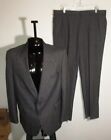 Men's ADAMS ROW Gray Wool 2 Pc Suit Size 46R, 37X31-33