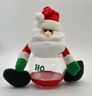Homerbest Santa Claus Jar Canister Christmas Holiday Plush 10” Tall B-4